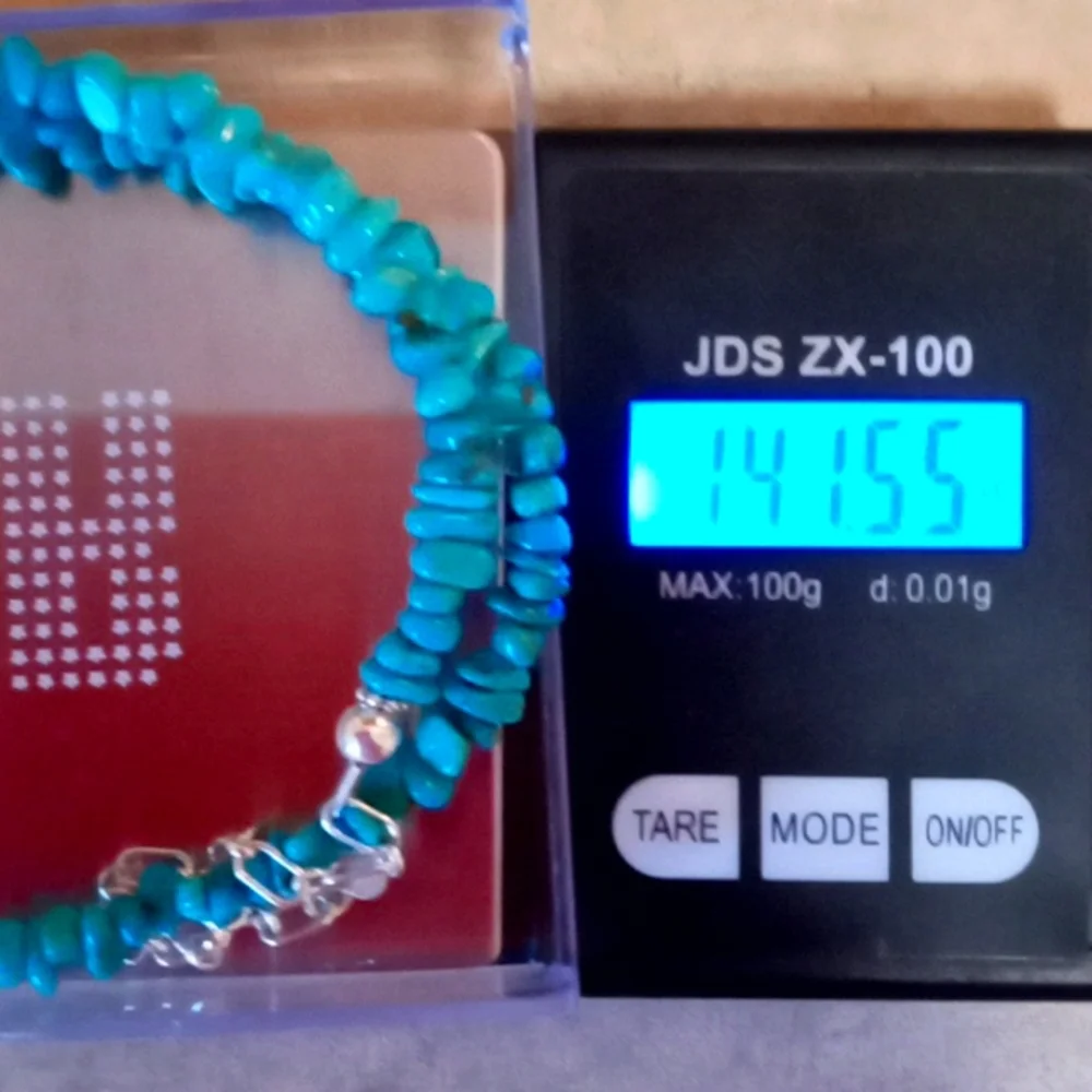 CAROLYN POLLACK STERLING SILVER AND TURQUOISE NECKLACE - Picture 10 of 11
